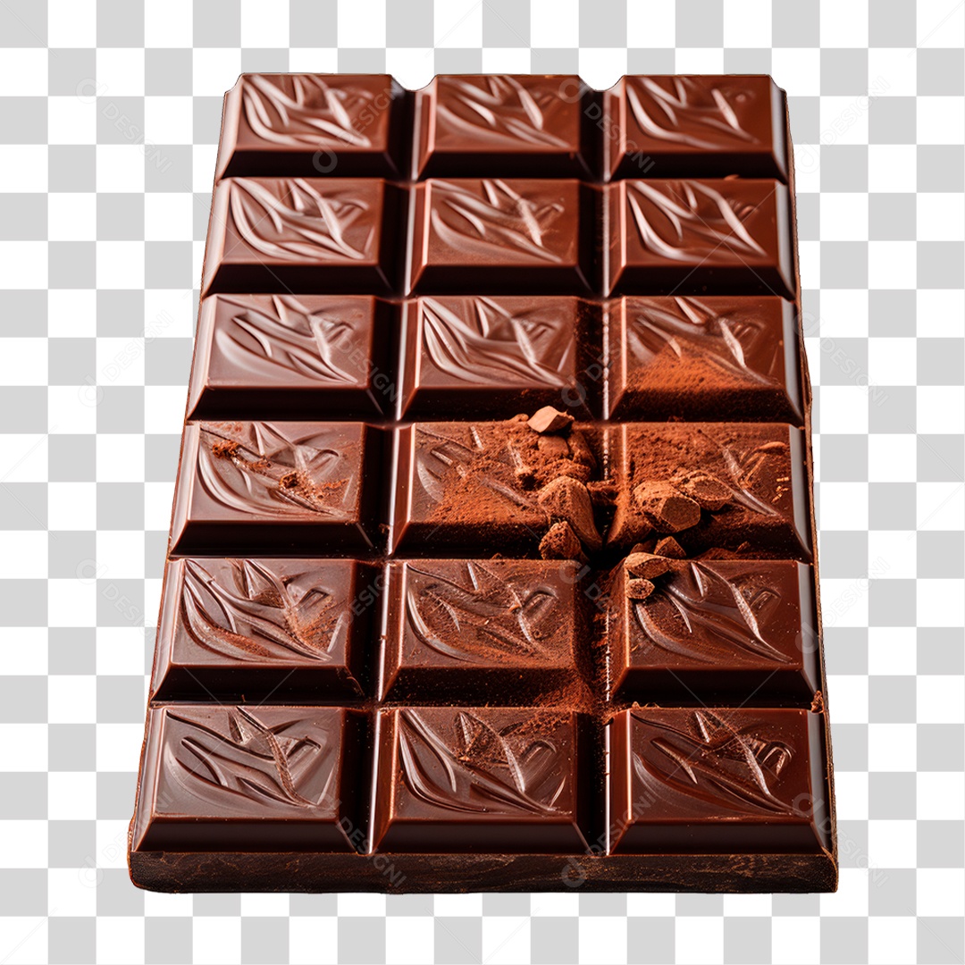 Barra de Chocolate PNG Transparente