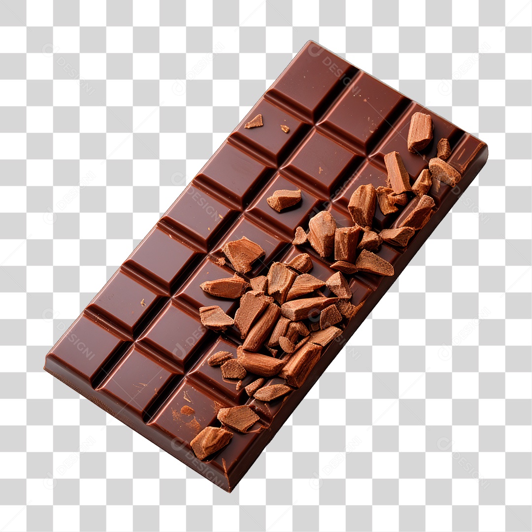 Barra de Chocolate PNG Transparente