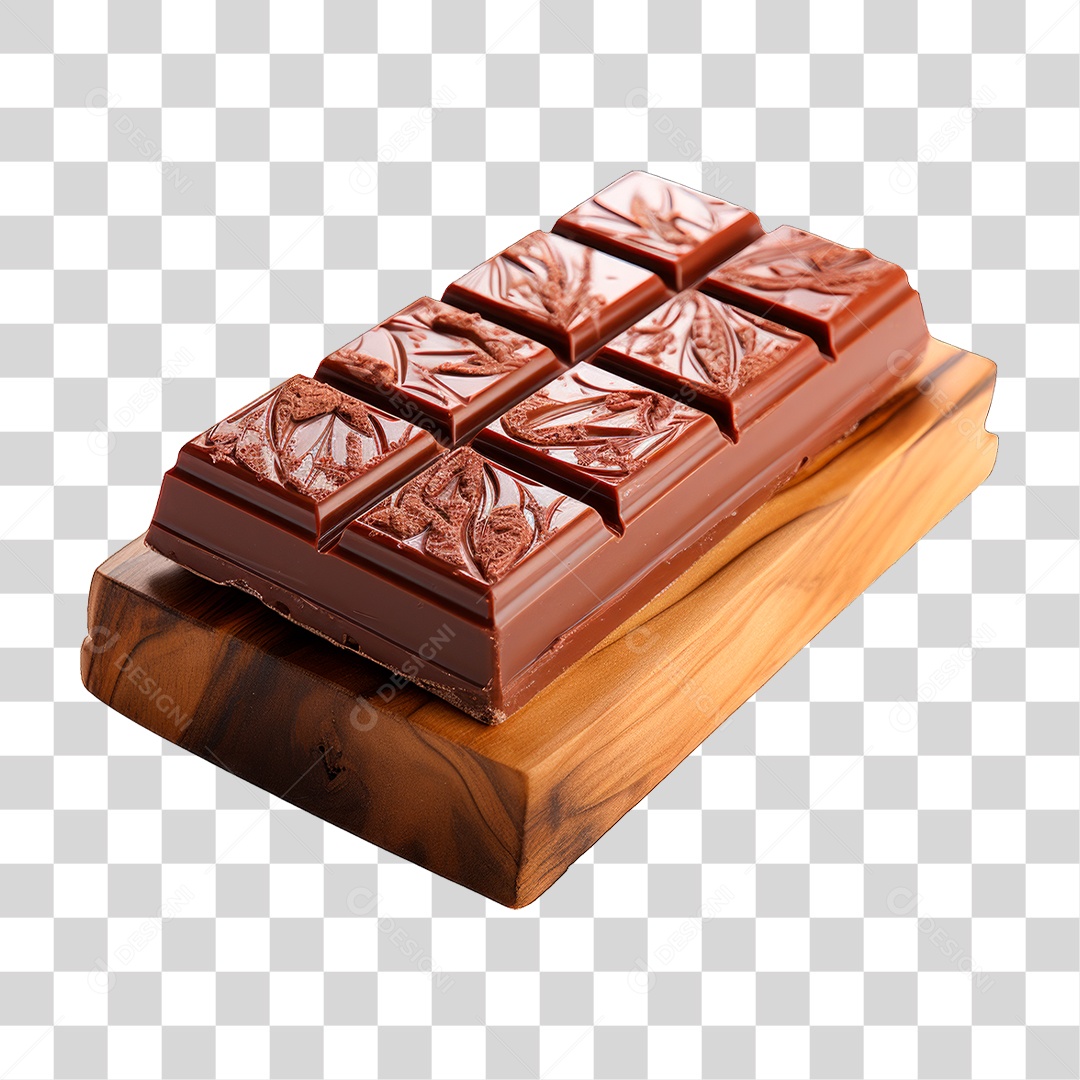 Barra de Chocolate PNG Transparente