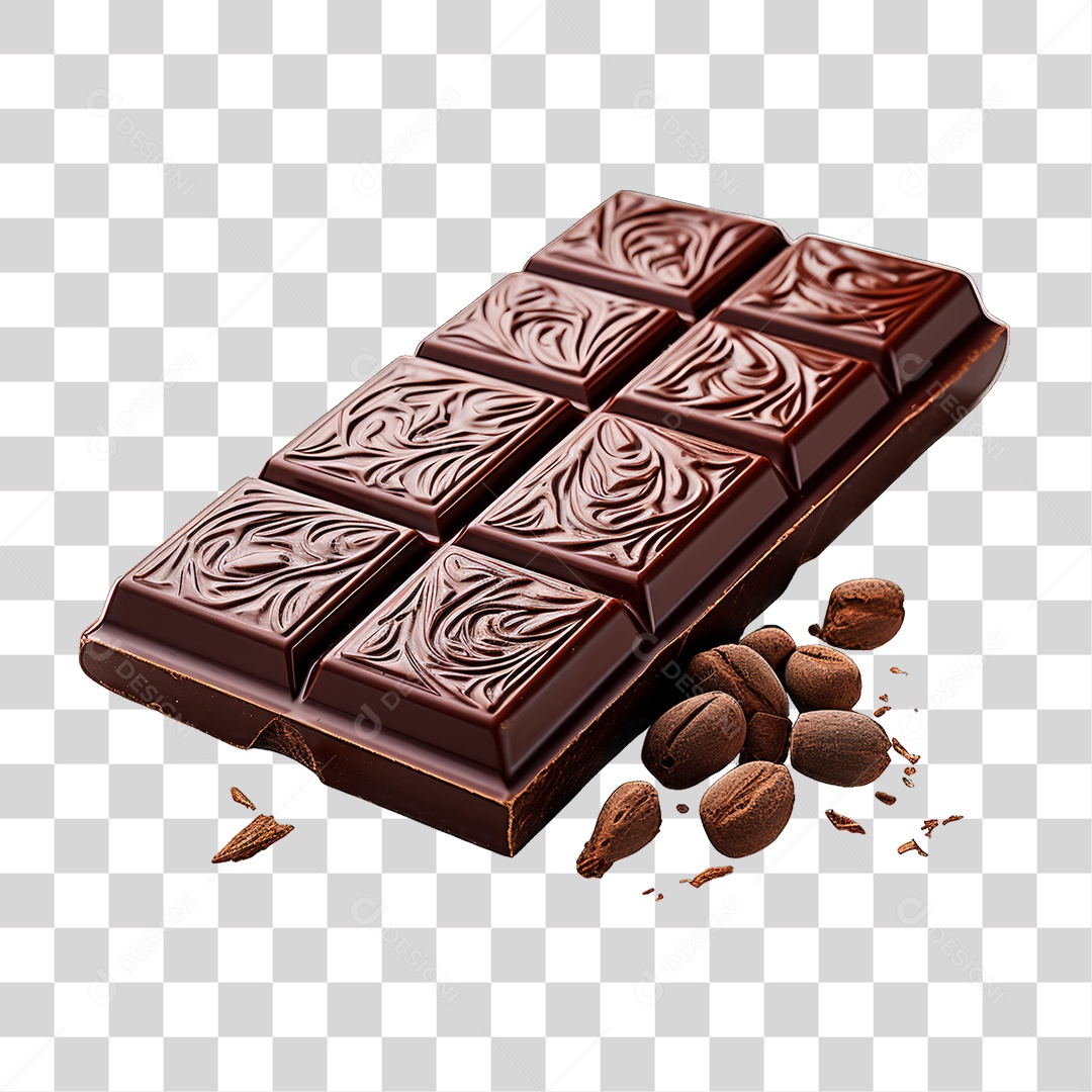 Barra de Chocolate PNG Transparente