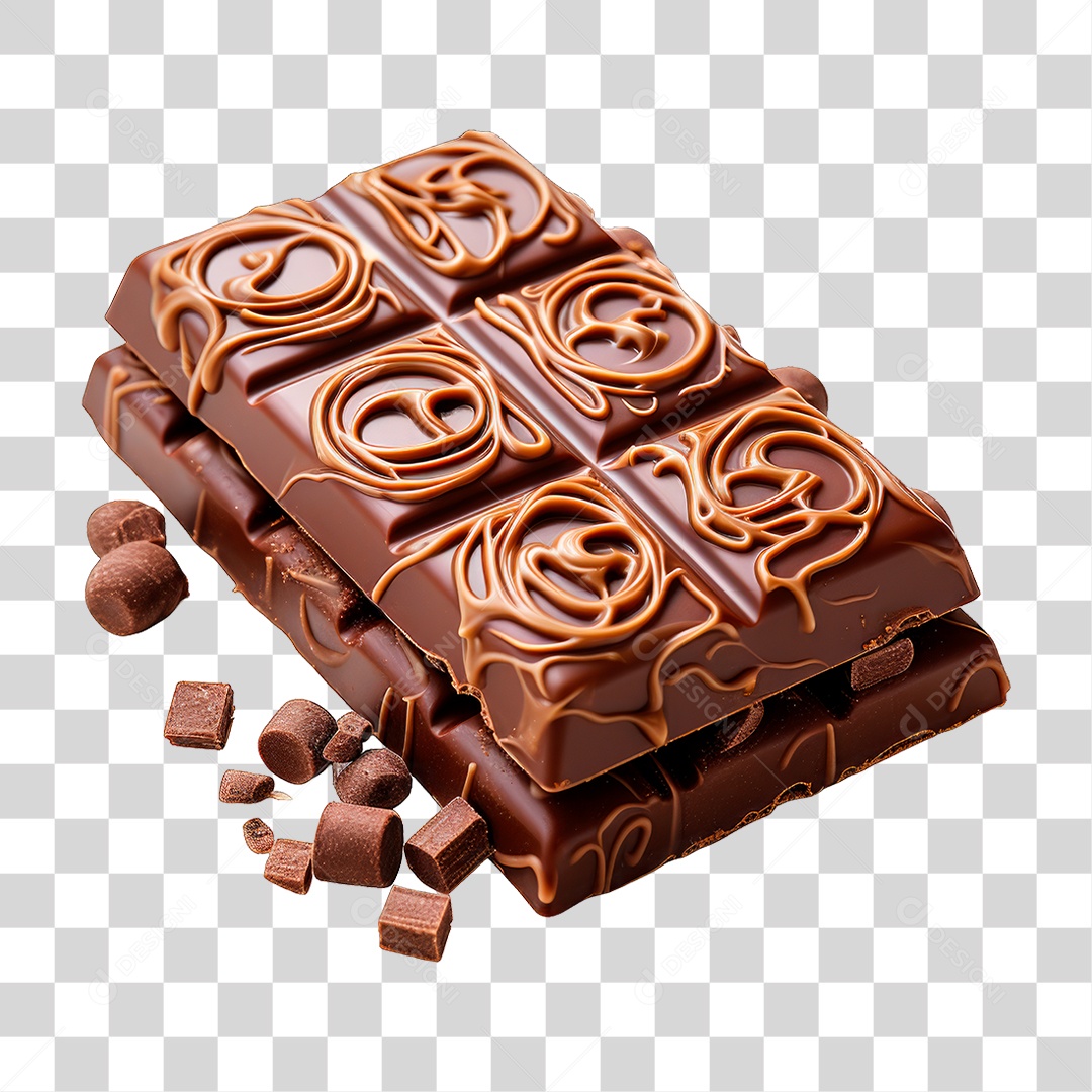 Barra de Chocolate PNG Transparente