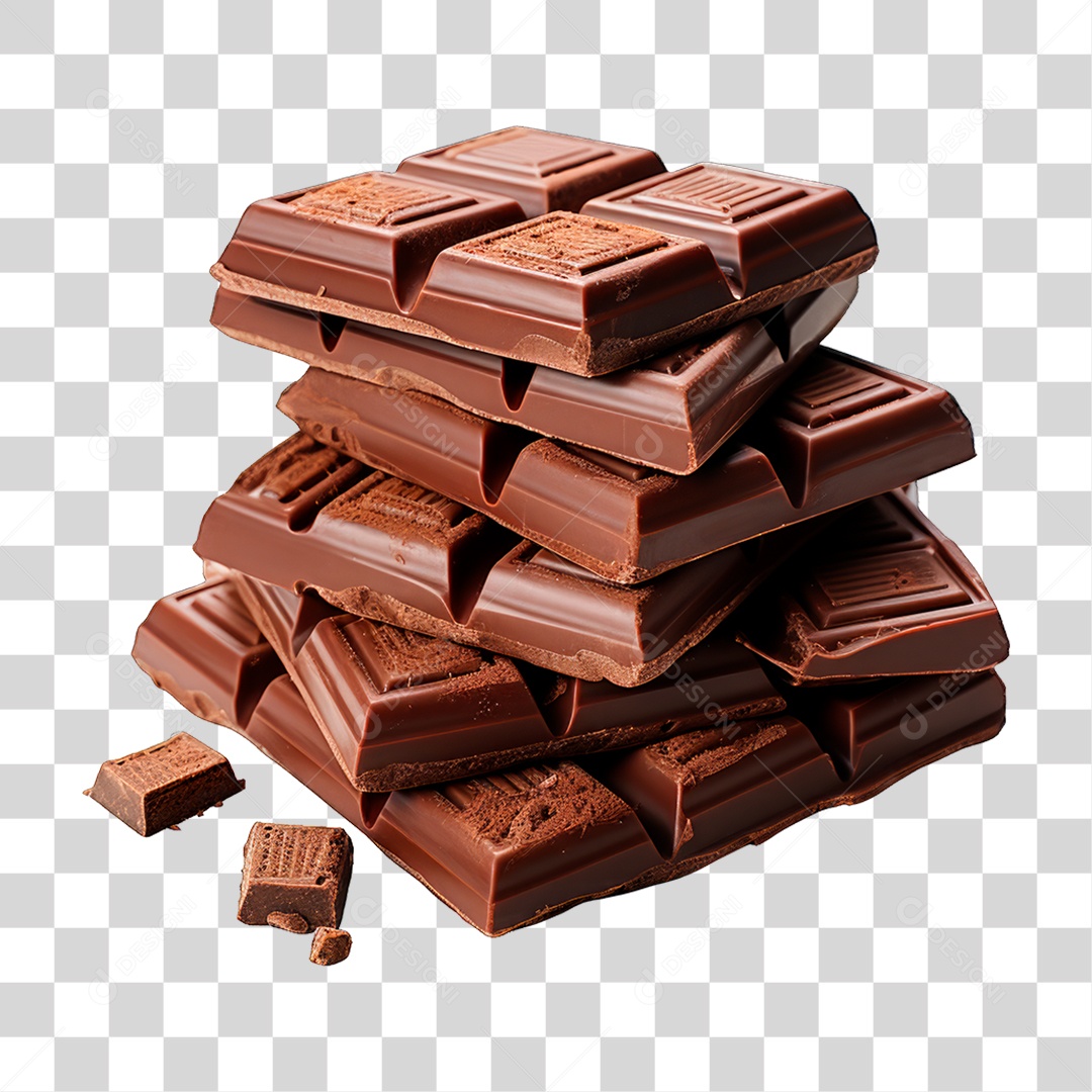 Barras de Chocolate PNG Transparente