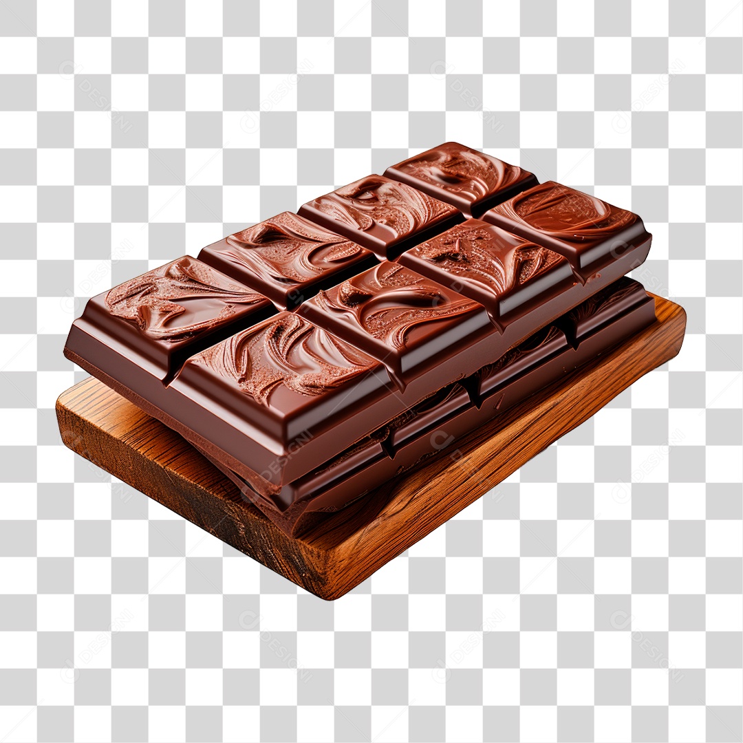 Barra de Chocolate PNG Transparente