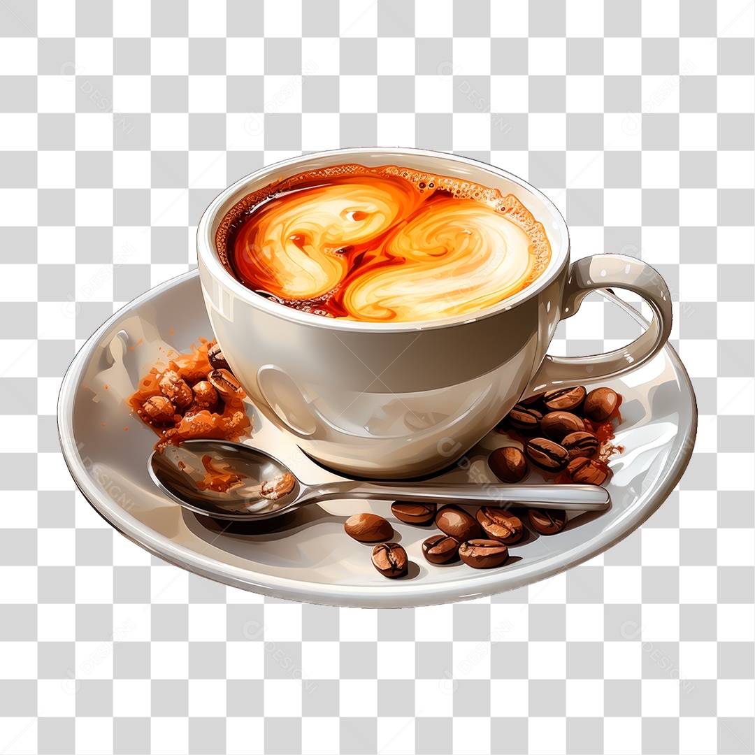 Xicara de Café PNG Transparente