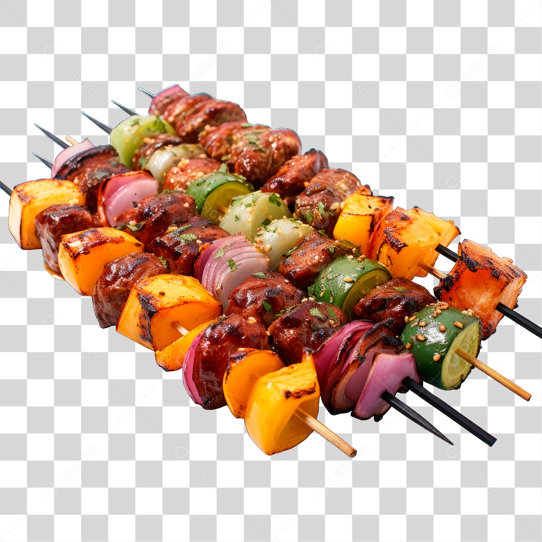 Espetinho de Carne PNG Transparente