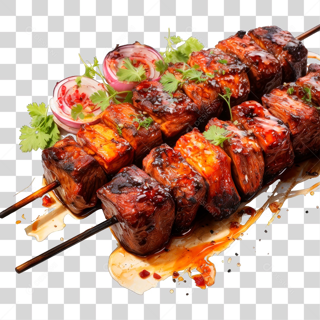 Espetinhos de Carne PNG Transparente