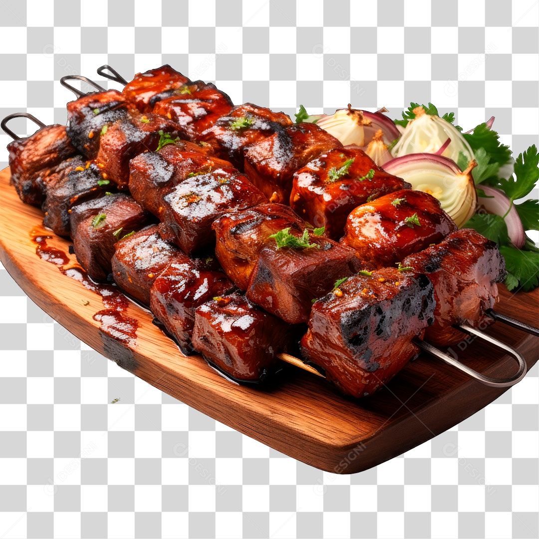 Espetinhos de Carne PNG Transparente