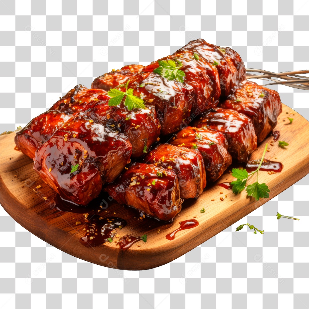Espetinhos de Carne PNG Transparente