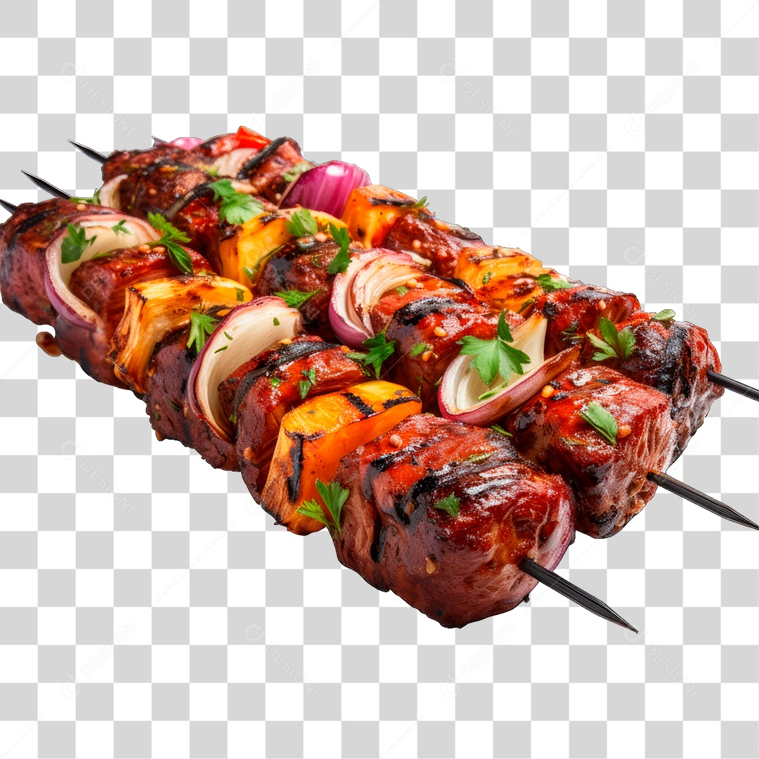 Espetinhos de Carne PNG Transparente