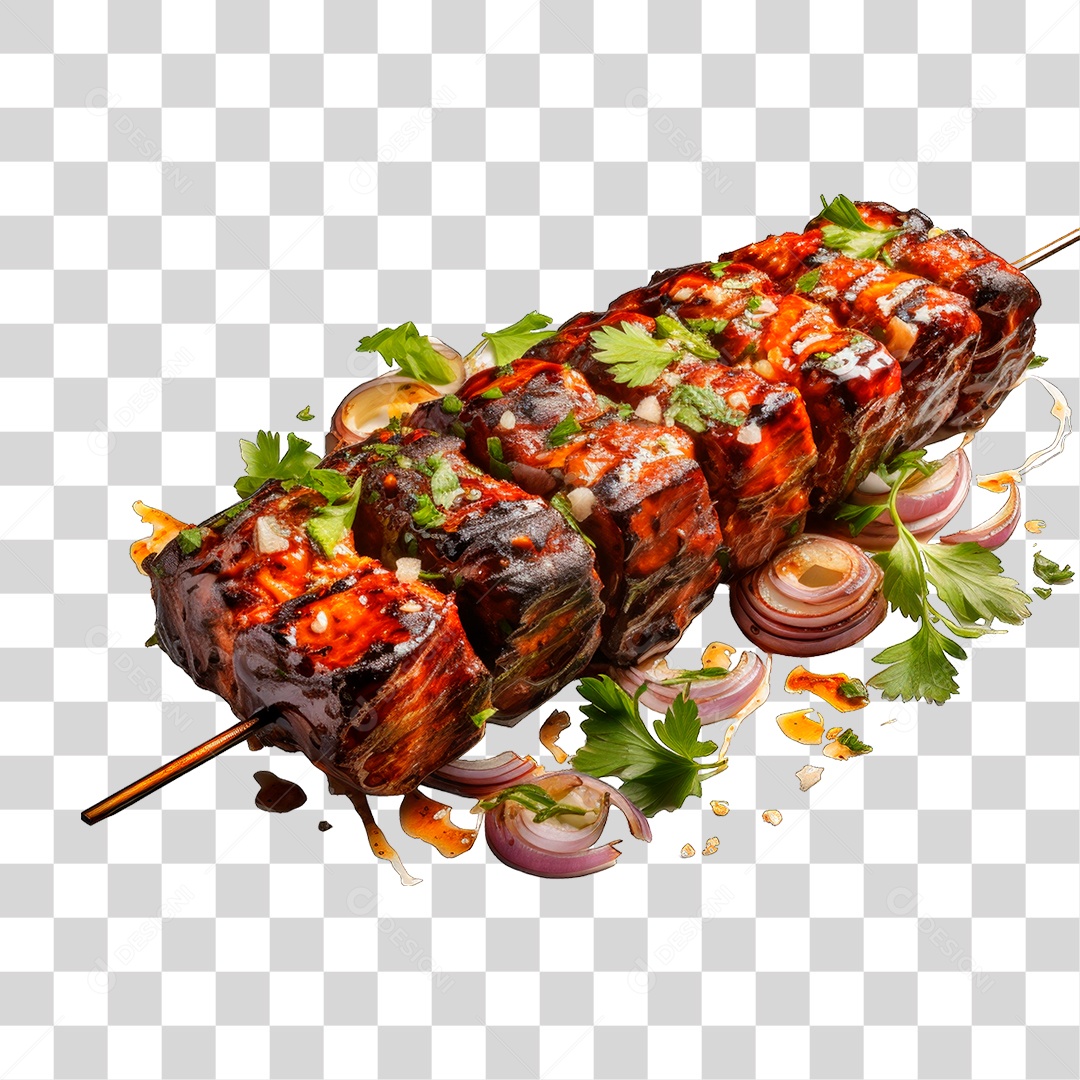 Espetinhos de Carne PNG Transparente