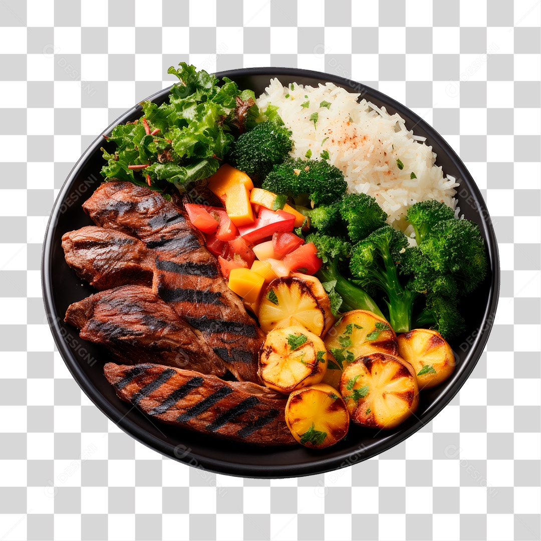 Prato de Comida PNG Transparente