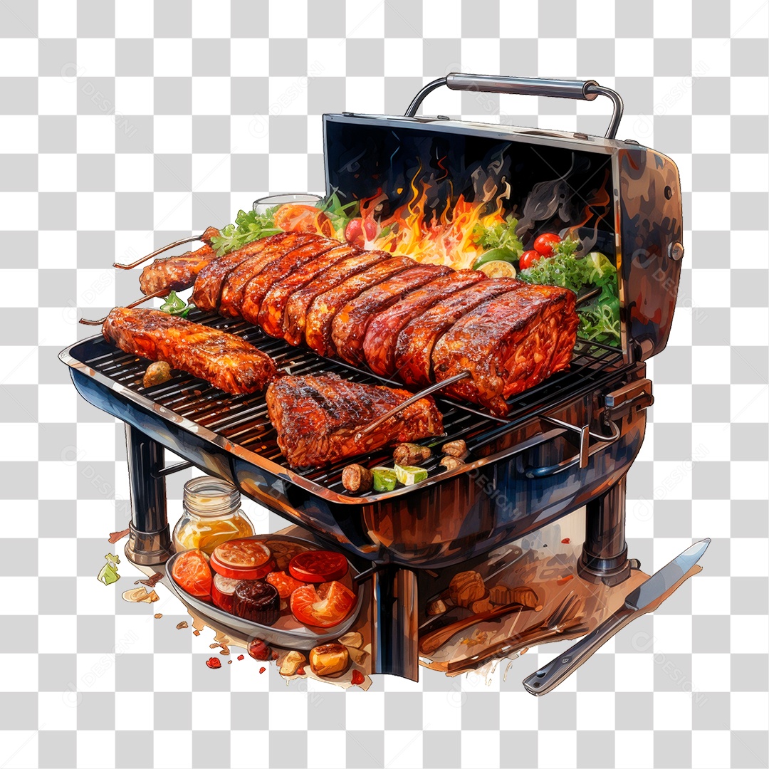 Carne Assando PNG Transparente