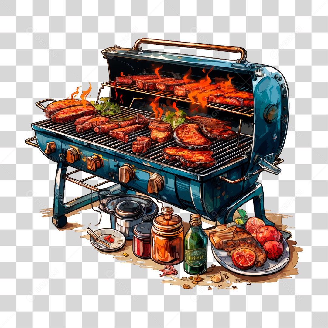 Carne Assando PNG Transparente