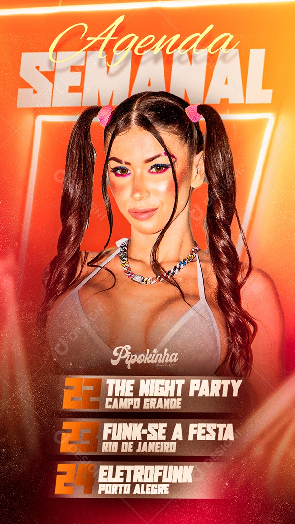 Story Flyer Mc Pipokinha Agenda Social Media Editável