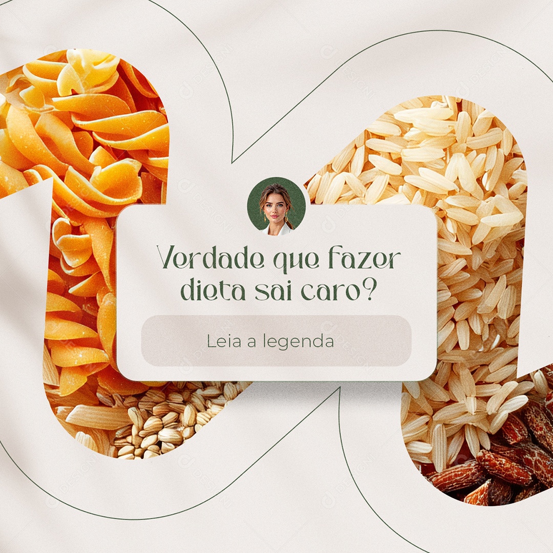Nutricionista Verdade Que Fazer Dieta sai Caro Social Media PSD Editável