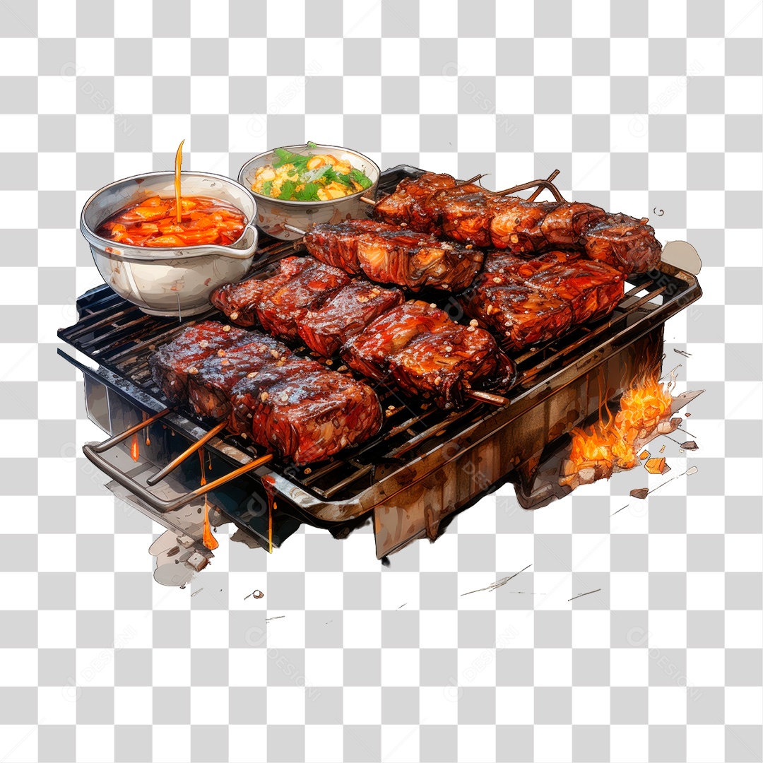 Carne Assando PNG Transparente