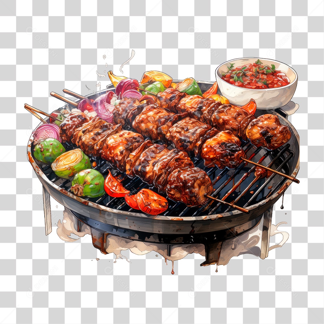 Carne Assando PNG Transparente