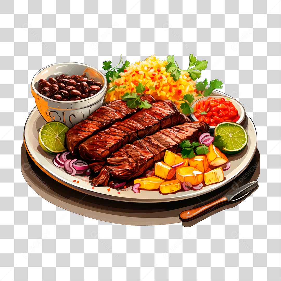 Prato de Comida PNG Transparente