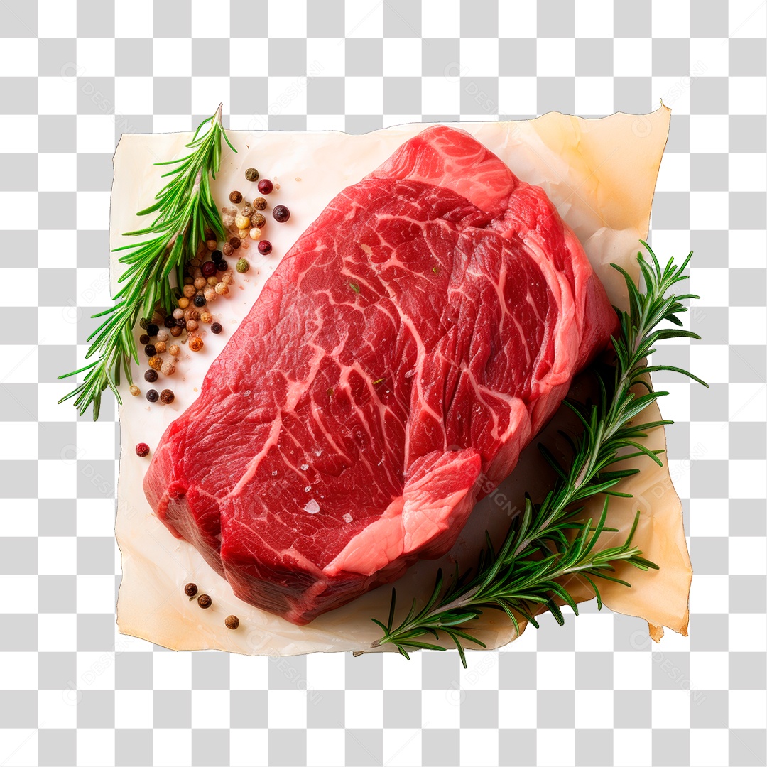 Pedaço de Carne Crua PNG Transparente