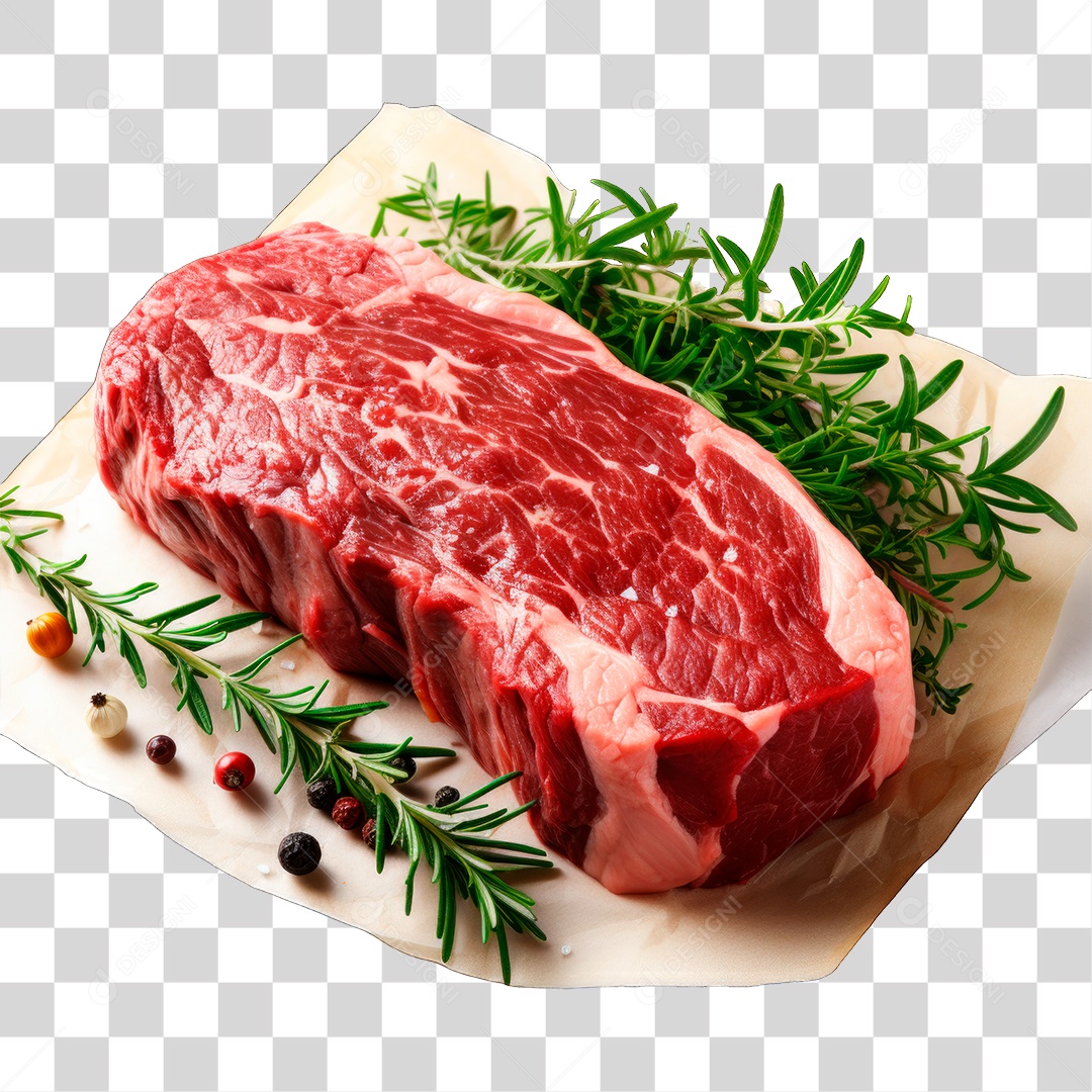Pedaço de Carne Crua PNG Transparente