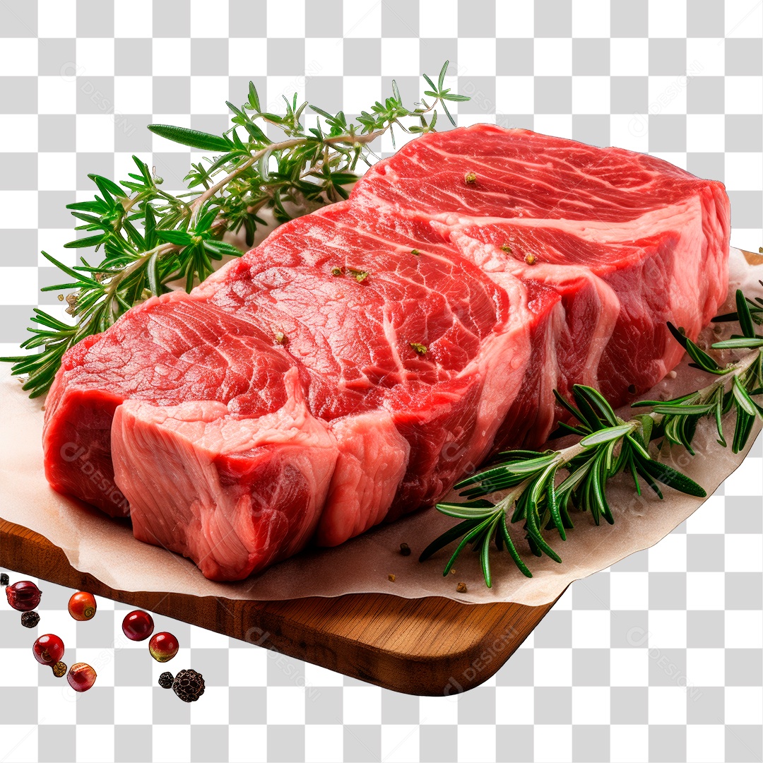 Pedaço de Carne Crua PNG Transparente