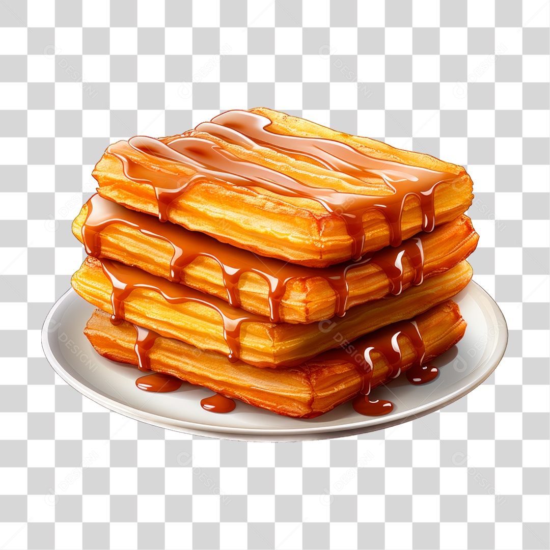 Tigela de Churros PNG Transparente