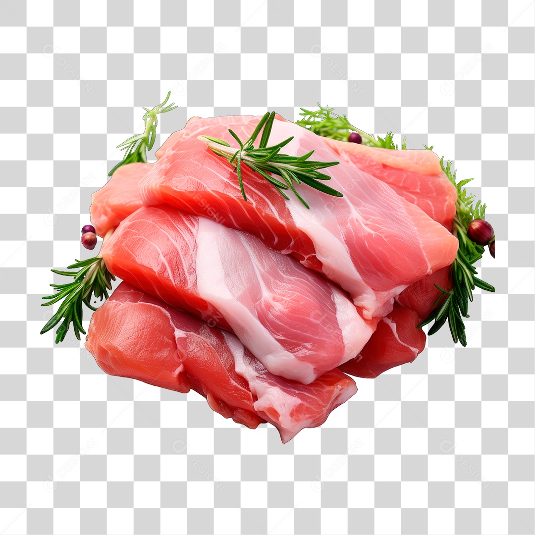 Fatia de Carne Suína PNG Transparente