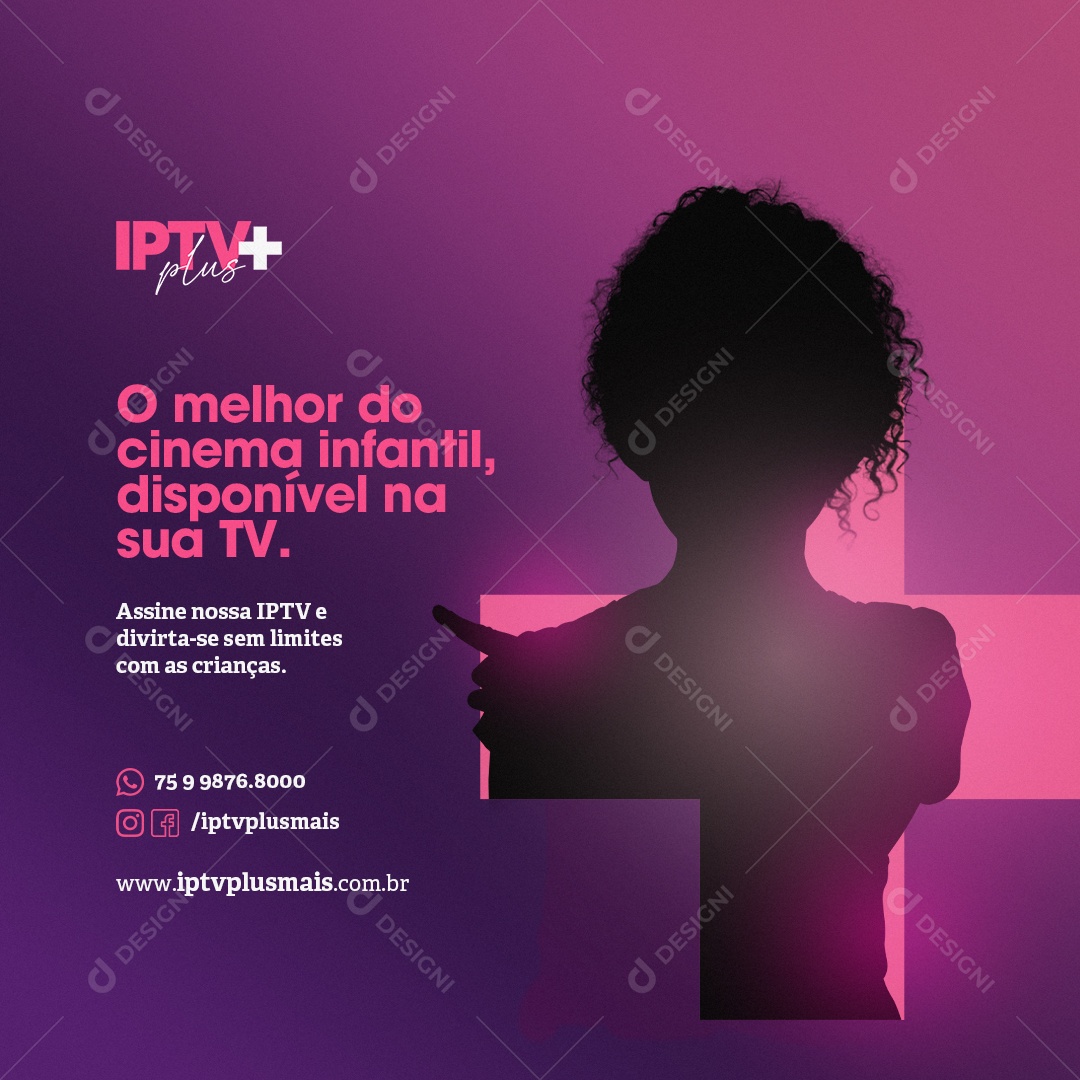 Controle O Melhor do Cinema Infantil Disponível Na Sua TV Media PSD Editável