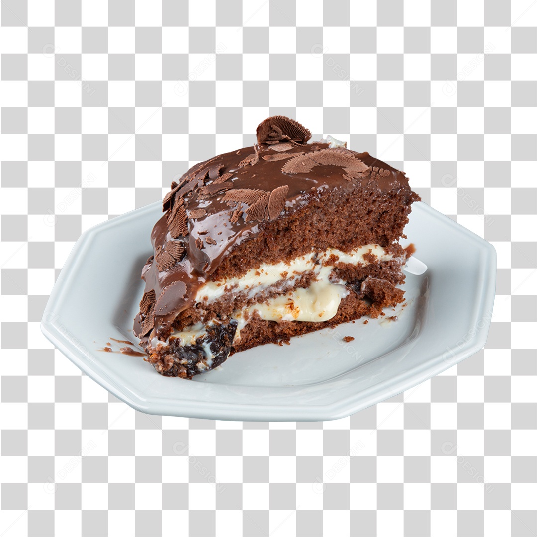 Fatia de Bolo Lanche PNG Transparente