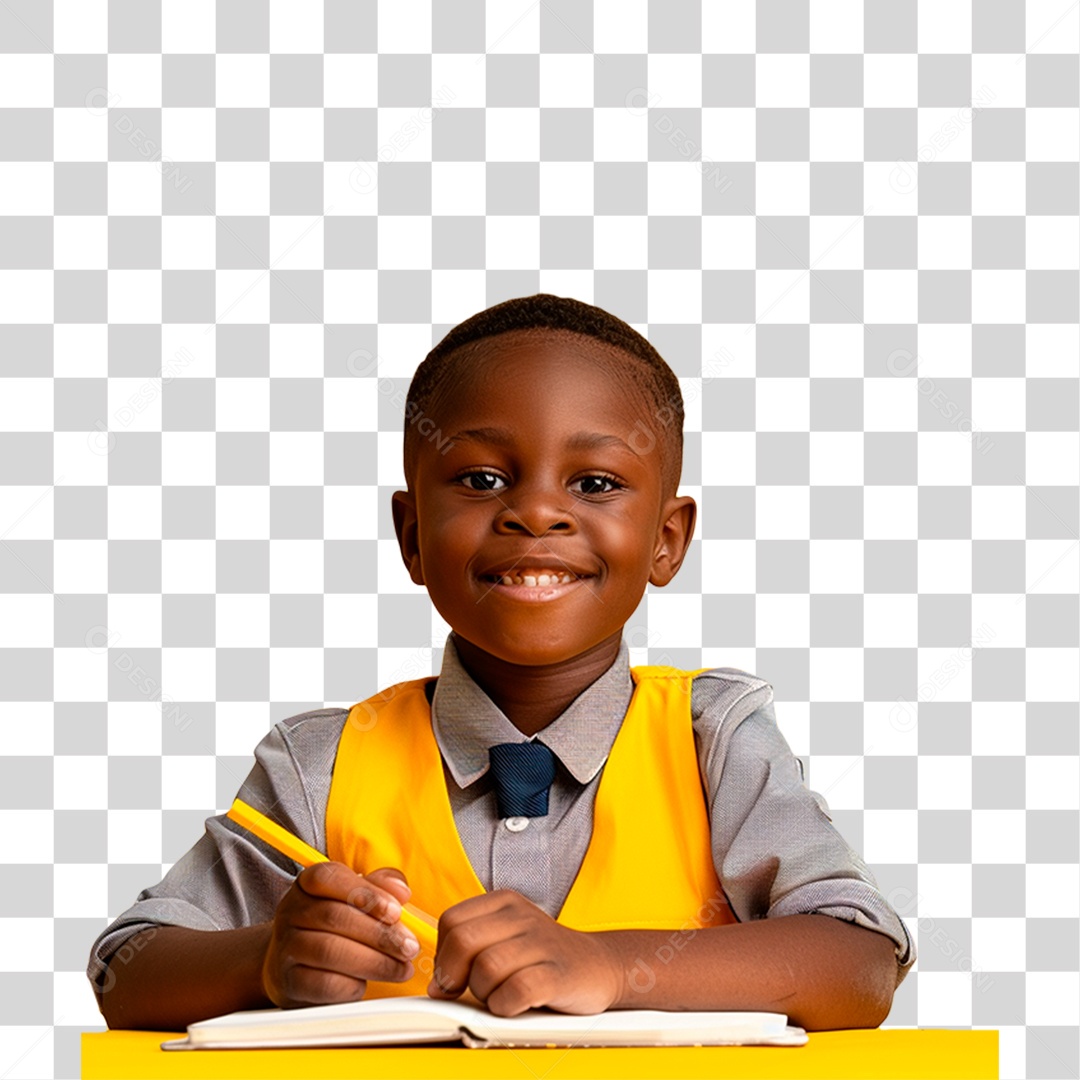 Criança Estudando PNG Transparente