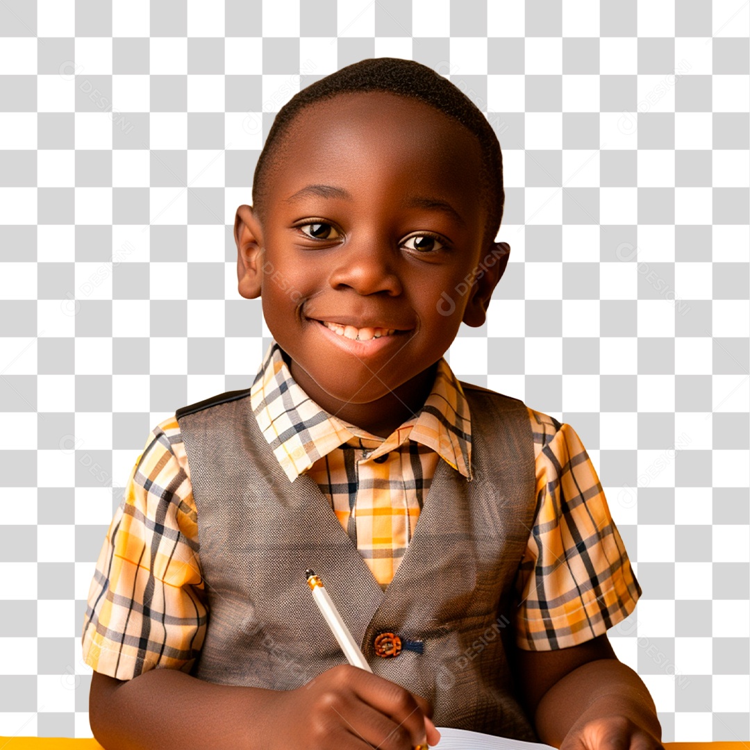 Criança Estudando PNG Transparente