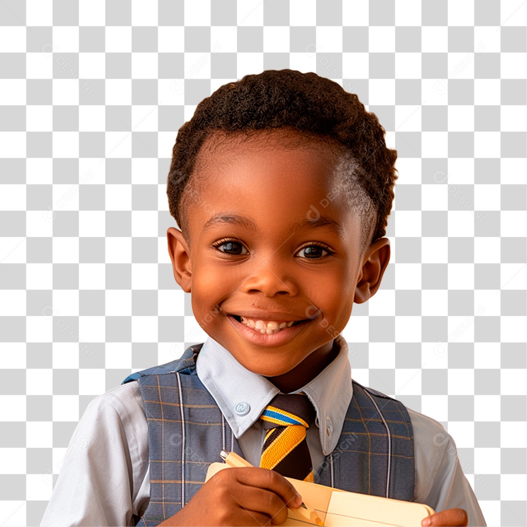 Estudante de Uniforme PNG Transparente