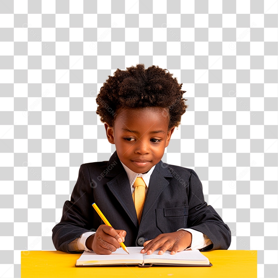 Criança Estudando PNG Transparente