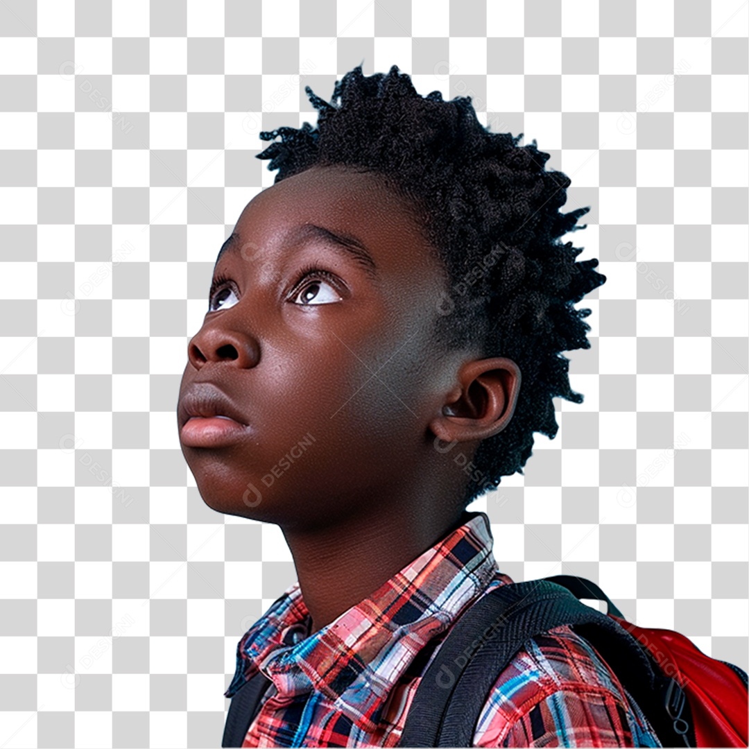 Menino com Mochila PNG Transparente