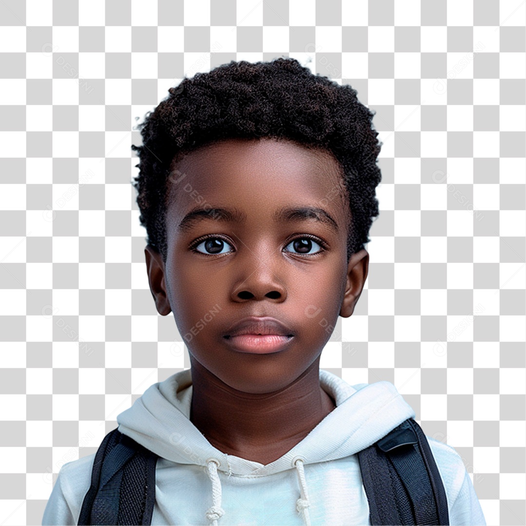 Menino com Mochila PNG Transparente
