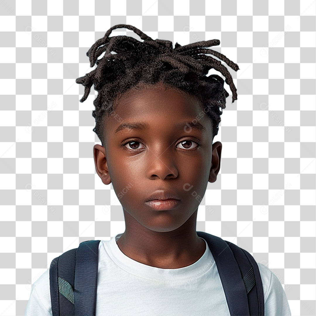 Menino com Mochila PNG Transparente