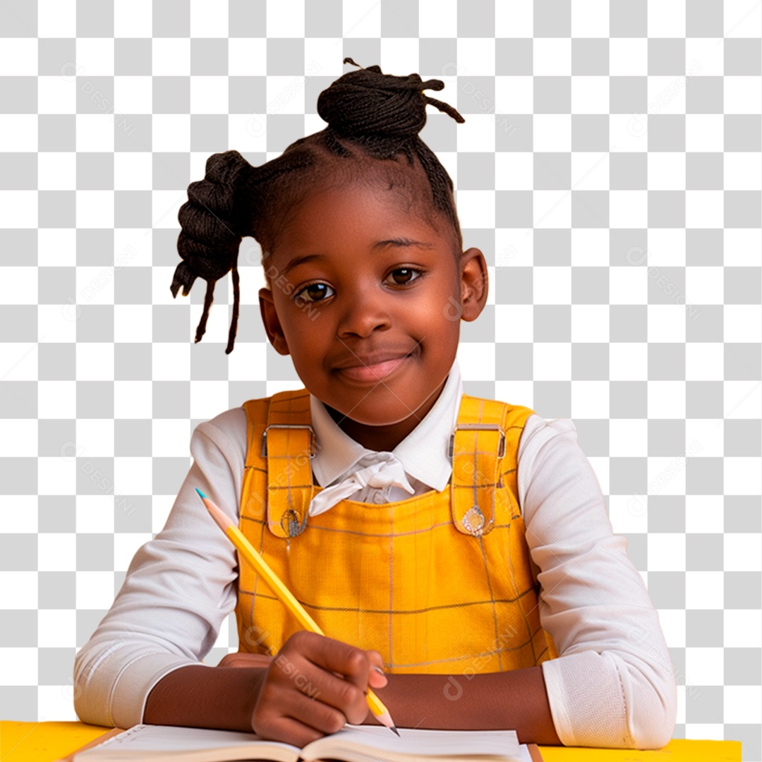 Criança Estudando PNG Transparente
