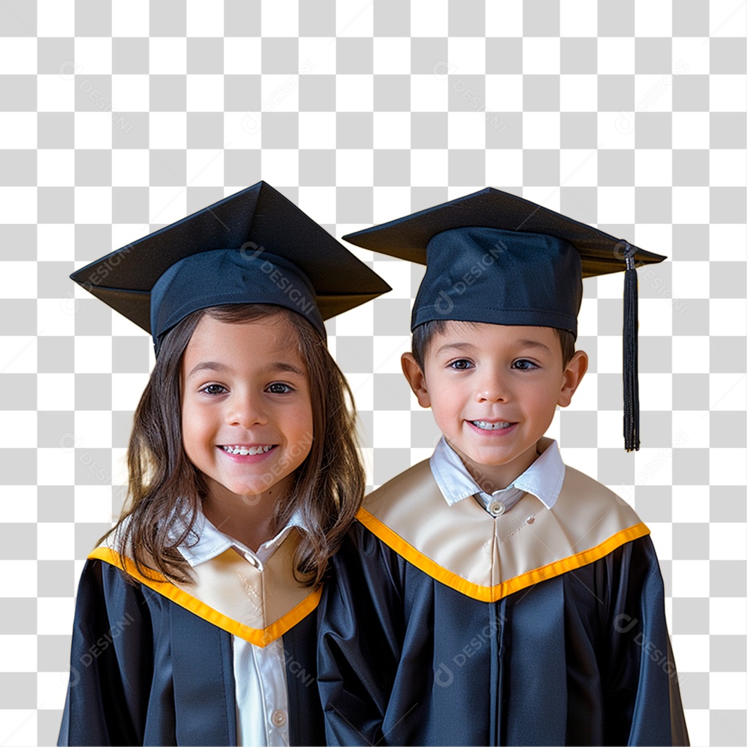 Estudantes de Uniforme PNG Transparente