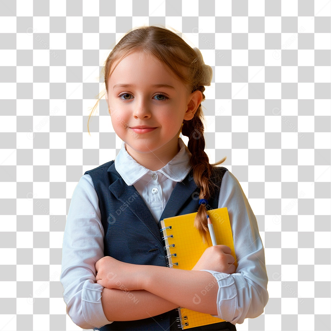 Estudante de Uniforme PNG Transparente