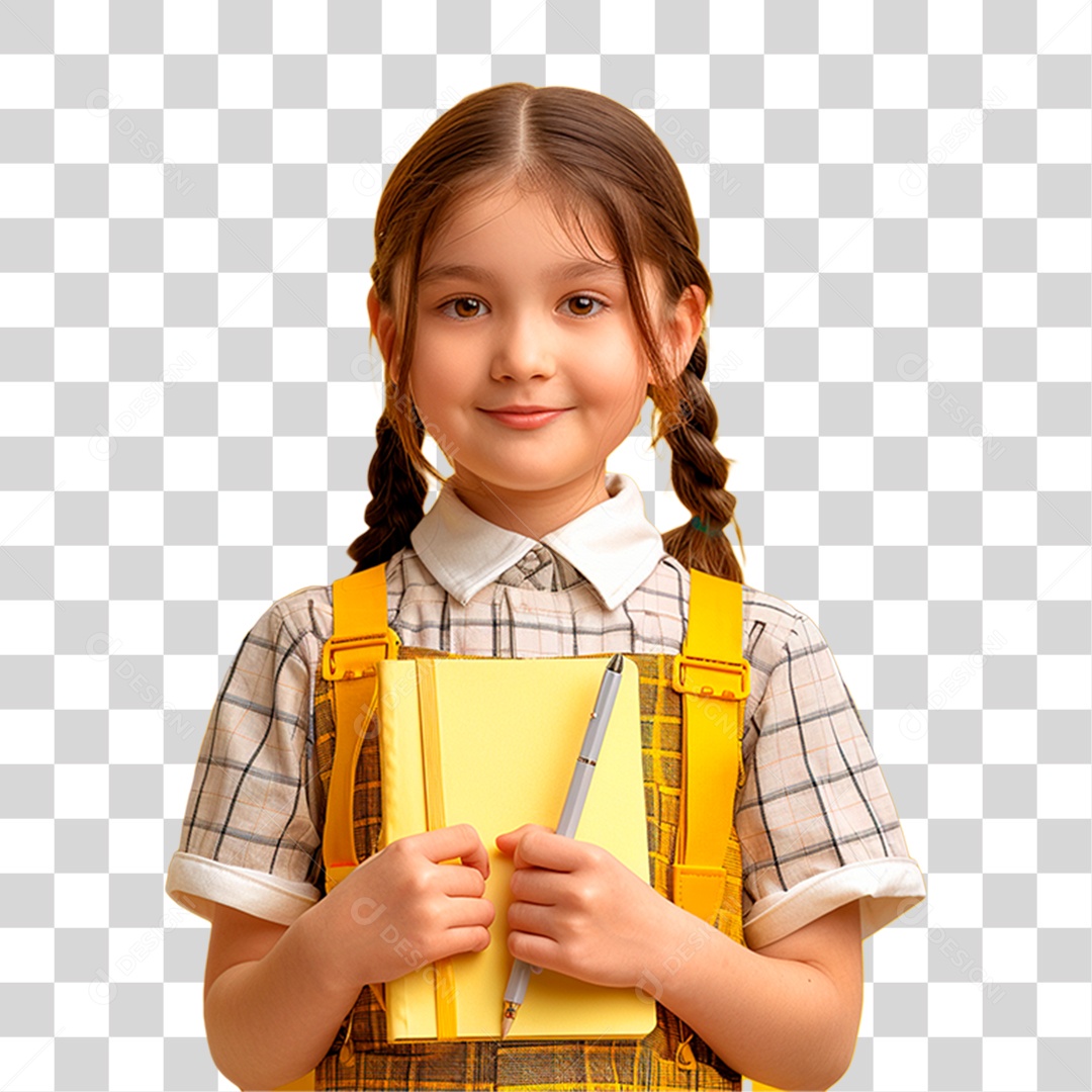 Estudante de Uniforme PNG Transparente