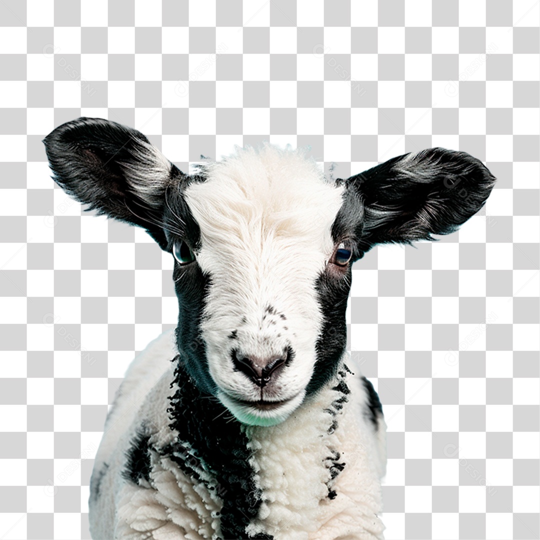 Bode Branco PNG Transparente