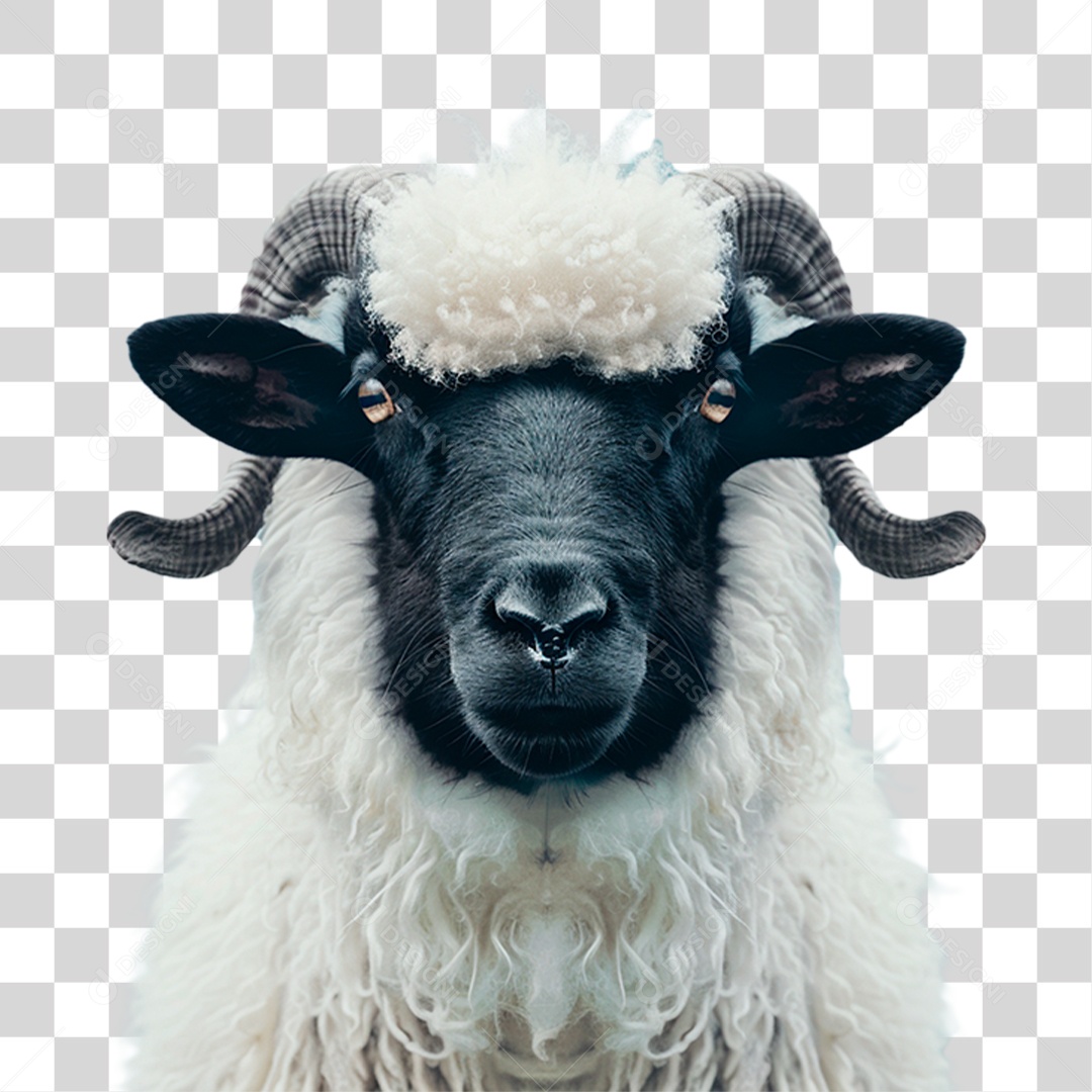 Bode Branco PNG Transparente