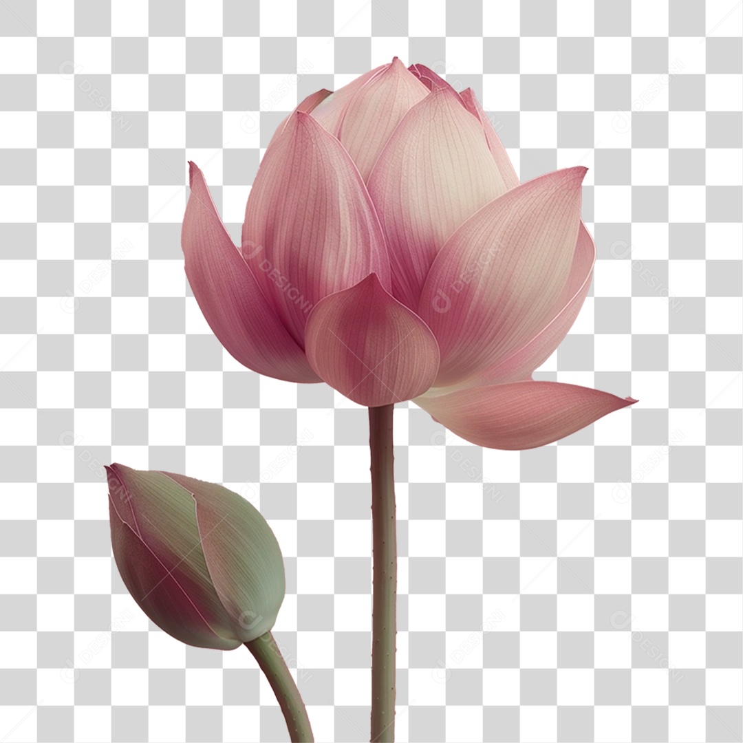 Flor de Lótus PNG Transparente