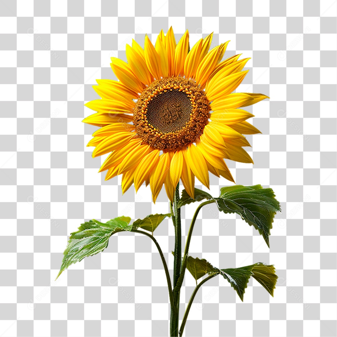 Planta Girassol PNG Transparente