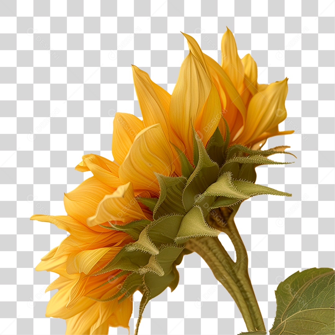 Planta Girassol PNG Transparente