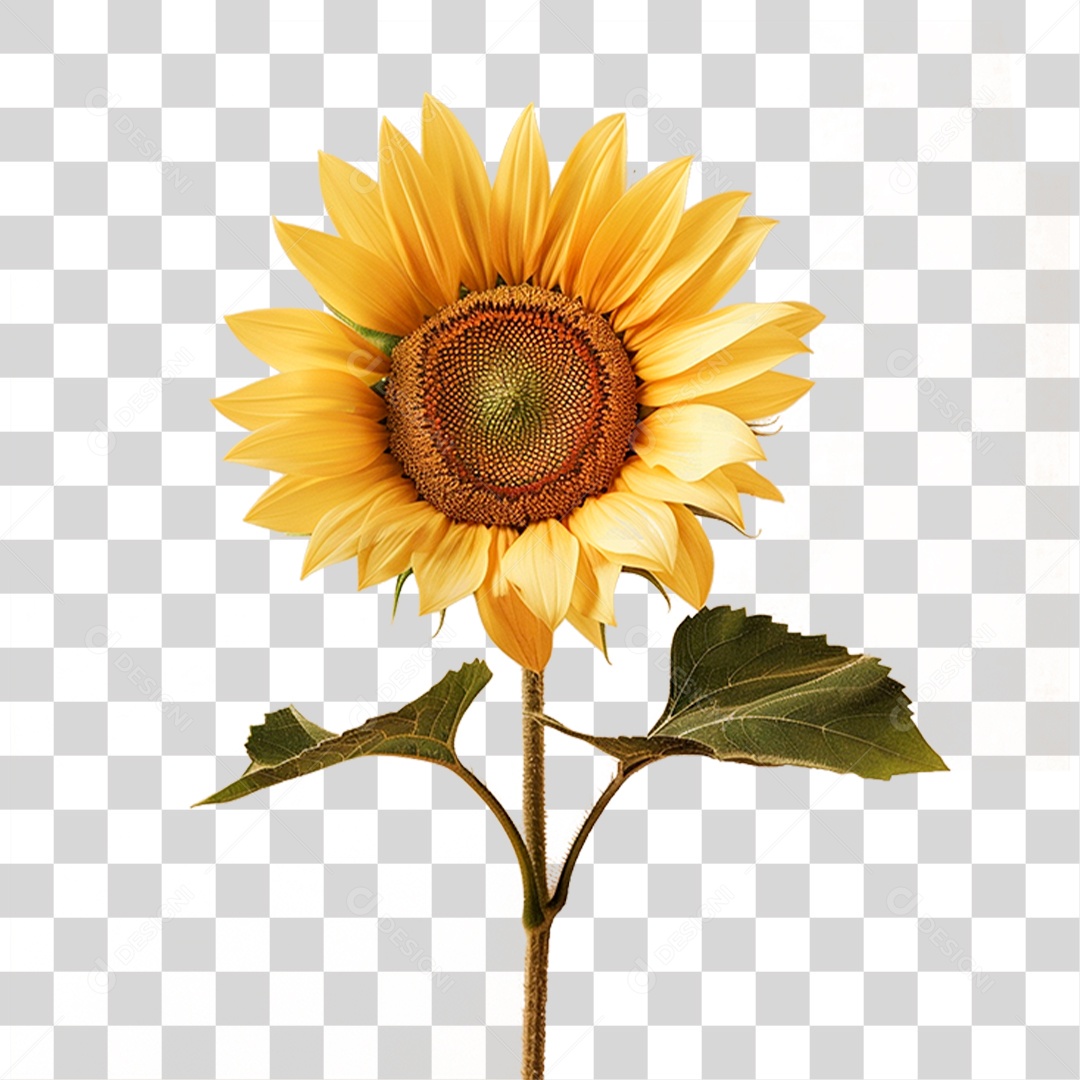 Planta Girassol PNG Transparente