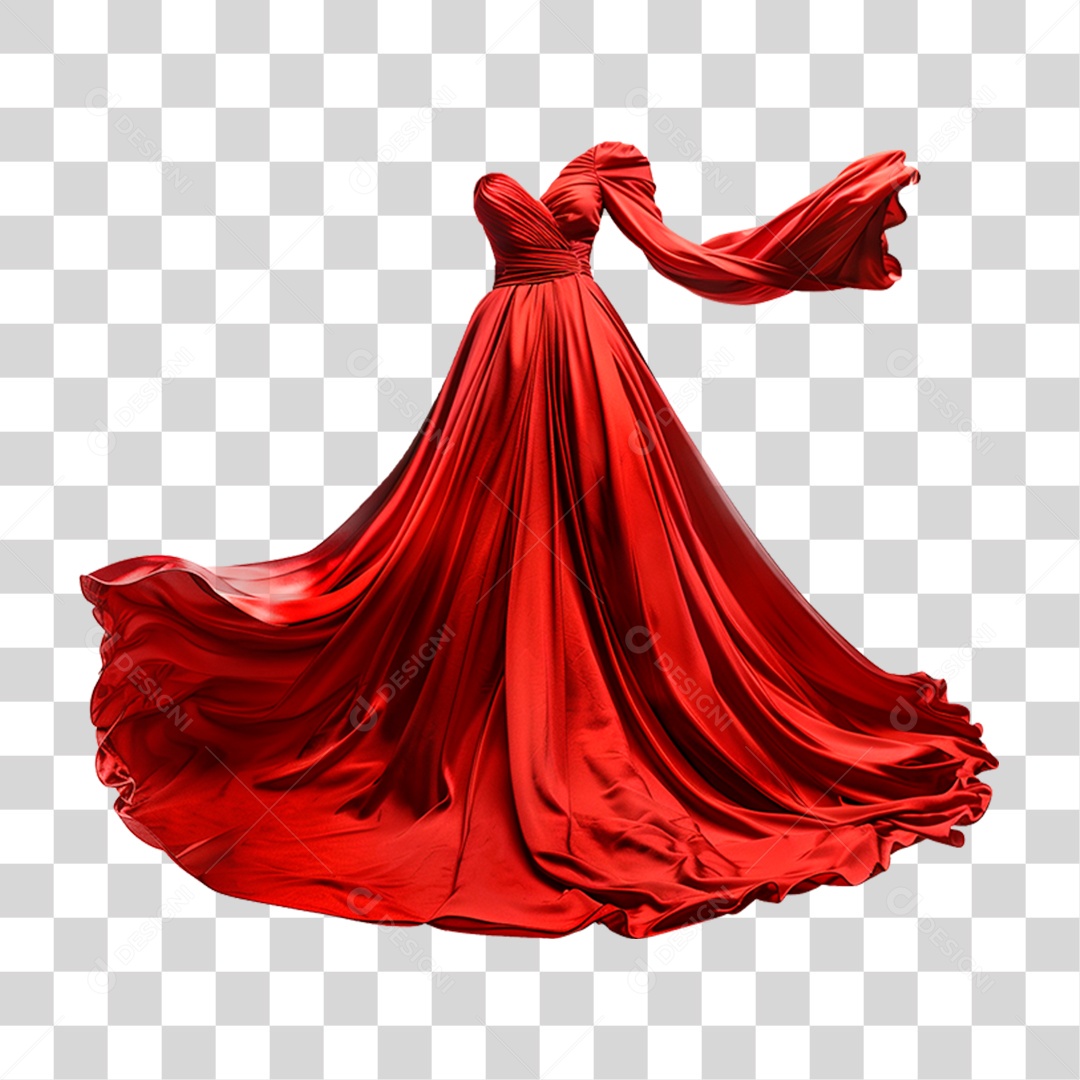 Vertido Vermelho PNG Transparente