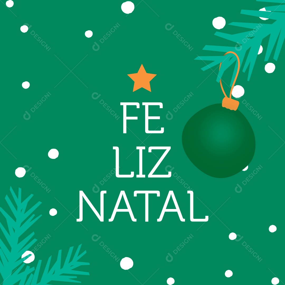 Feliz Natal Social Media PSD Editável