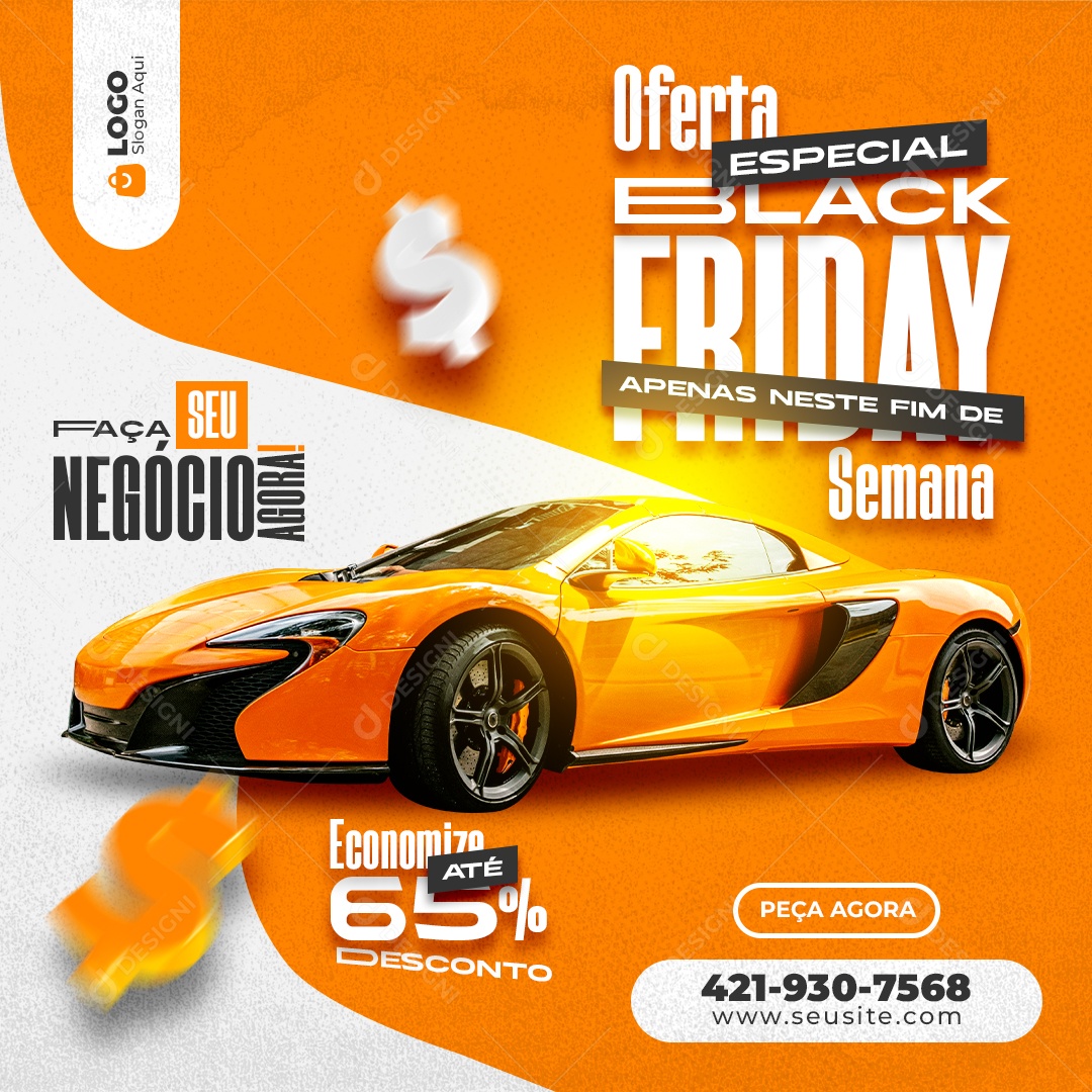 Black Friday Concessionária  Social Media PSD Editável