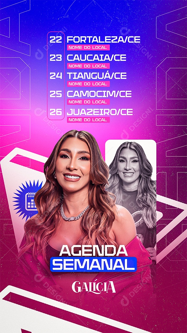 Story Flyer Próximos Shows Social Media PSD Editável